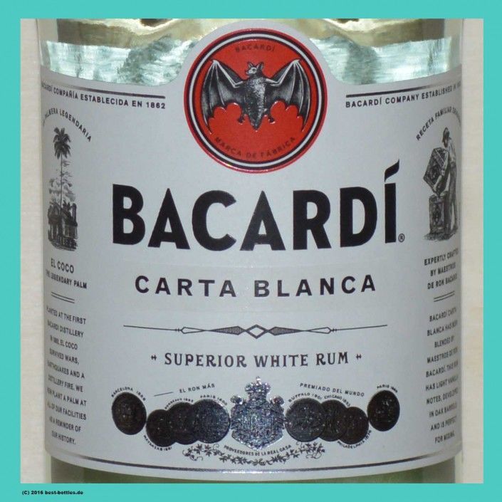 Bacardi Carta Blanca Superior Rum L Party Flasche